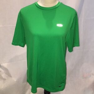 Men’s Green Athletic Dri-Fit T-Shirt | Reflective Logo | Size M